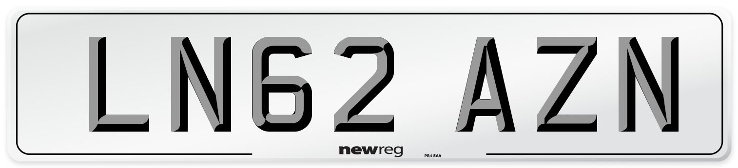 LN62 AZN Number Plate from New Reg